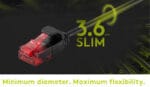GOOBAY καλώδιο δικτύου 93691, CAT 6 U/UTP, slim, copper, 0.5m, λευκό - 4040849936913 - Image 2