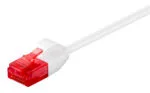 GOOBAY καλώδιο δικτύου 93691, CAT 6 U/UTP, slim, copper, 0.5m, λευκό - 4040849936913