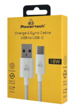 POWERTECH καλώδιο USB-C σε USB PTR-0184, 18W, 480Mbps, 1m, λευκό - 5210131089644 - Image 2