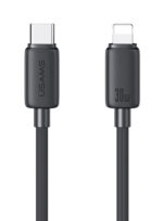 USAMS καλώδιο Lightning σε USB-C US-SJ692, 30W, 480Mbps, 1m, μαύρο - 6958444909363