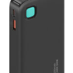 USAMS power bank CD224 με καλώδιο USB-C, 2x θύρες εξόδου, 10000mAh, 20W, μαύρο - 6958444910093
