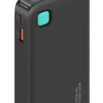 USAMS power bank CD225 με καλώδιο Lightning, 2x θύρες εξόδου, 10000mAh, 20W, μαύρο - 6958444910123