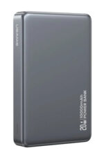 USAMS power bank CD242, magnetic wireless, USB-C έξοδος, 10000mAh, 20W, γκρι - 6958444993096