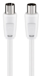 GOOBAY καλώδιο κεραίας αρσενικό σε θηλυκό 11514, <70 dB, CCS, 10m, λευκό - 4040849115141