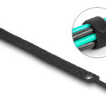 DELOCK δεματικά καλωδίων 19010, τύπου velcro, 12x150mm, μαύρα, 10τμχ - 4043619190102