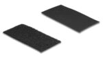 DELOCK αυτοκόλλητα τύπου Velcro 19105, 5x10cm, μαύρο, 10 ζεύγη - 4043619191055
