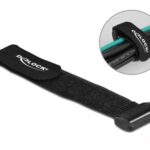 DELOCK ιμάντες τύπου velcro 19531, 190 x 25mm, μαύρος, 5τμχ - 4043619195312