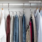 InnovaGoods Havser Κρεμάστρα Ντουλάπας για Παντελόνια Μεταλλική σε Ασημί Χρώμα V0103543 - Image 4