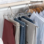 InnovaGoods Havser Κρεμάστρα Ντουλάπας για Παντελόνια Μεταλλική σε Ασημί Χρώμα V0103543 - Image 3