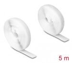 DELOCK ταινία τύπου Velcro 20919, heavy duty, 5mx20mm, λευκή - 4043619209194