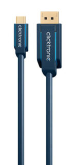 CLICKTRONIC καλώδιο DisplayPort σε USB Type-C 44931, 4K/60Hz, 1m, μπλε - 4040849449314 - Image 2