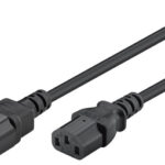 GOOBAY καλώδιο προέκτασης τροφοδοσίας 50081, 0.75mm², 2m, μαύρο - 4040849500817