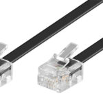 GOOBAY καλώδιο τηλεφώνου 50317, RJ11 6P4C, CCA, 3m, μαύρο - 4040849503177