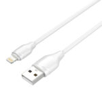 LDNIO καλώδιο Lightning σε USB LS371, 2.1A, 1m, λευκό - 5210131073445
