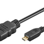 GOOBAY καλώδιο micro HDMI σε HDMI 53787 με Ethernet, 4K/60Hz, 5m, μαύρο - 4040849537875