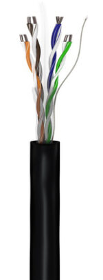 GOOBAY καλώδιο δικτύου 57293, CAT 6 U/UTP, CCA, έως 50m, 100m, μαύρο - 4040849572937