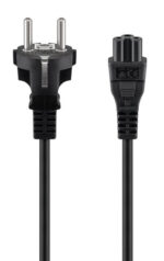 GOOBAY καλώδιο τροφοδοσίας 57846, 0.75mm², 1m, μαύρο - 4040849578465
