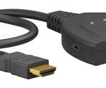 GOOBAY HDMI switch 58488, 3-in σε 1-out, 4K/60Hz, μαύρο - 4040849584886