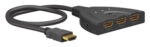 GOOBAY HDMI switch 58488, 3-in σε 1-out, 4K/60Hz, μαύρο - 4040849584886