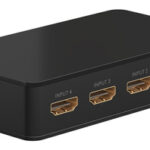 GOOBAY HDMI switch 58489 με τηλεχειριστήριο, 4 σε 1, 4K/60Hz, μαύρο - 4040849584893