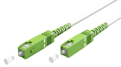 59598 GOOBAY καλώδιο οπτικής ίνας SC-APC 59598, Singlemode OS2, 10m, λευκό - 4040849595981 - Image 1