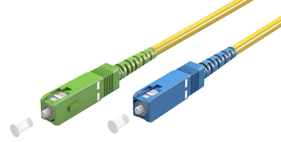 59660 GOOBAY καλώδιο οπτικής ίνας SC-APC 59660, Singlemode OS2, 3m, κίτρινο - 4040849596605 - Image 1