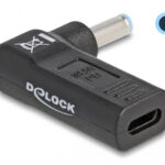 DELOCK αντάπτορας τροφοδοσίας laptop 60004, USB-C σε HP 4.5x3mm, μαύρος - 4043619600045