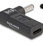 DELOCK αντάπτορας τροφοδοσίας laptop 60007, USB-C σε Dell 4.5x3mm, μαύρος - 4043619600076
