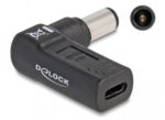 DELOCK αντάπτορας τροφοδοσίας laptop 60008, USB-C σε Dell 7.4x5mm, μαύρος - 4043619600083