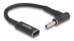 DELOCK αντάπτορας τροφοδοσίας laptop 60031, USB-C σε HP 4.5x3.0mm, 15cm, μαύρος - 4043619600311