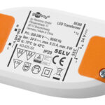GOOBAY μετασχηματιστής LED 60368, 24V, 8W, IP20 - 4040849603686