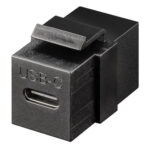 GOOBAY keystone module USB-C 3.2 Gen 2 61261, θηλυκό σε θηλυκό, μαύρο - 4040849612619