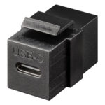 GOOBAY keystone module USB-C 3.2 Gen 2 61261, θηλυκό σε θηλυκό, μαύρο - 4040849612619