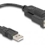 DELOCK αντάπορας USB σε RS-232 61549, 921.6Kbps, 0.25m, μαύρος - 4043619615490