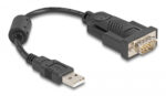 DELOCK αντάπορας USB σε RS-232 61549, 921.6Kbps, 0.25m, μαύρος - 4043619615490