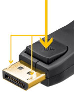 GOOBAY καλώδιο DisplayPort 61712, 4K/60Hz, 21.6 Gbps, 2m, μαύρο - 4040849617126 - Image 2