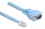 DELOCK καλώδιο serial RS-232 DB9 σε RJ45 63353, 1m, μπλε - 4043619633531