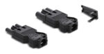 DELOCK σύνδεσμος εγκατάστασης 3-pole 64147, GST 18/3 set, μαύρος - 4043619641475