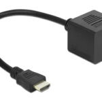 DELOCK HDMI splitter 65226 με Ethernet, 2 σε 1, 1080p, μαύρο - 4043619652266