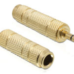 DELOCK αντάπτορας 3.5mm σε 6.35mm 65360, μεταλλικό, gold plated - 4043619653607