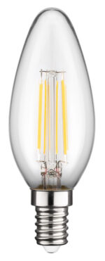 GOOBAY LED λάμπα candle 65390, E14, Filament, 4W, 2700K, 470lm - 4040849653902 - Image 2