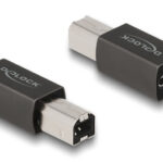 DELOCK αντάπτορας USB-C θηλυκό σε USB Type-B αρσενικό 65839, γκρι - 4043619658398