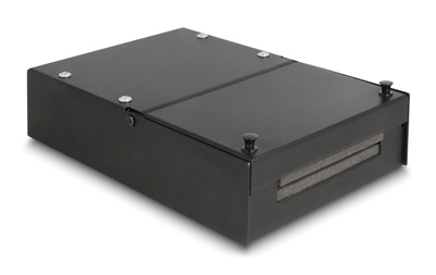 66235 DELOCK κυτίο ένωσης 4 θυρών 66235 για Keystone modules, μαύρο - 4043619662357 - Image 1