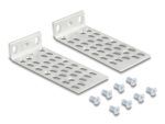 DELOCK σετ βάσεις τοποθέτησης για rack 66236, ασημί, 2τμχ - 4043619662364