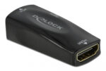 DELOCK αντάπτορας HDMI σε VGA 66560, με audio, 1080p/60Hz, μαύρος - 4043619665600