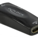 DELOCK αντάπτορας HDMI σε VGA 66560, με audio, 1080p/60Hz, μαύρος - 4043619665600