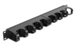 DELOCK cable management 66849 για rack 19"/1U, 10x γάντζοι, μαύρο - 4043619668496 - Image 2