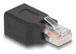 DELOCK αντάπτορας RJ45/RJ48/RJ50 66991, 10P/10C pin out 1:1, μαύρος - 4043619669912