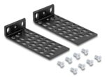 DELOCK σετ βάσεις τοποθέτησης για rack 67281, μαύρο, 2τμχ - 4043619672813