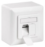 GOOBAY επιτοίχια πρίζα CAT 6 68244, 2x RJ45, 80x80mm, λευκή - 4040849682445